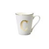 Tazze E Tazzine>Bitossi Home Mug Lettera C 11 O 8,7 Cm Decalcomania Oro