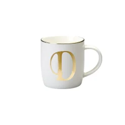 Tazze E Tazzine>Bitossi Home Mug Lettera D 8,6 O 9,2H Cm Decalcomania Oro