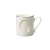 Tazze E Tazzine>Bitossi Home Mug Lettera G 9,3 O 8,6 Cm Decalcomania Oro