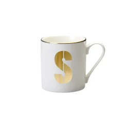 Tazze E Tazzine>Bitossi Home Mug Lettera S H 9,3 O 8,6 Cm Decalcomania Oro