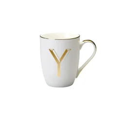 Tazze E Tazzine>Bitossi Home Mug Lettera Y 10,3 O 8,2 Cm Decalcomania Oro