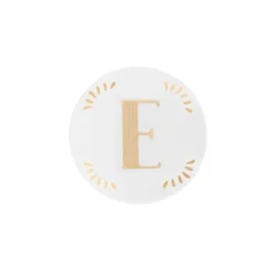 Accessori>Bitossi Home Piattino Lettera E Decalcomania Oro
