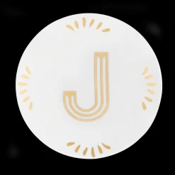Accessori>Bitossi Home Piattino Lettera J Decalcomania Oro