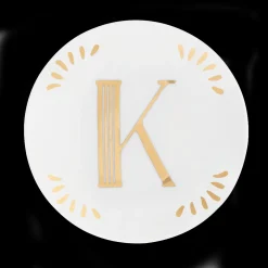 Accessori>Bitossi Home Piattino Lettera K Decalcomania Oro