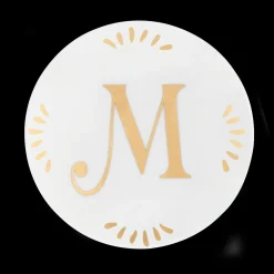 Accessori>Bitossi Home Piattino Lettera M Decalcomania Oro