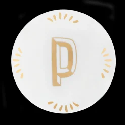 Accessori>Bitossi Home Piattino Lettera P Decalcomania Oro