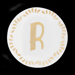 Accessori>Bitossi Home Piattino Lettera R Decalcomania Oro