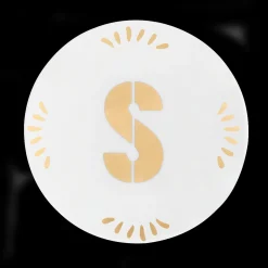 Accessori>Bitossi Home Piattino Lettera S Decalcomania Oro