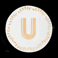 Accessori>Bitossi Home Piattino Lettera U Decalcomania Oro