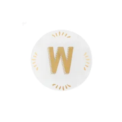 Accessori>Bitossi Home Piattino Lettera W Decalcomania Oro