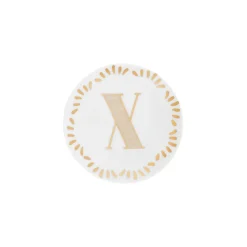 Accessori>Bitossi Home Piattino Lettera X Decalcomania Oro