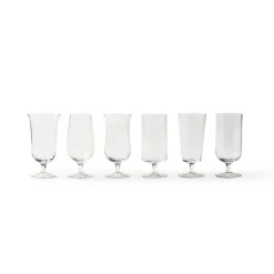Bicchieri>Bitossi Home Set 6 Bicchieri Birra Forme Assortite Trasparente