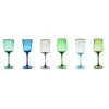 Bicchieri>Bitossi Home Set 6 Calici Forme Assortite Nuances Blu/Verde Bordo Oro