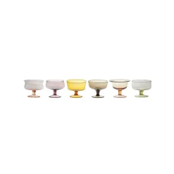 Piatti E Coppe>Bitossi Home Set 6 Coppette Forme Assortite Nuances Ambra/Rosa