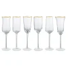 Bicchieri>Bitossi Home Set 6 Flute Forme Assortite Trasparente