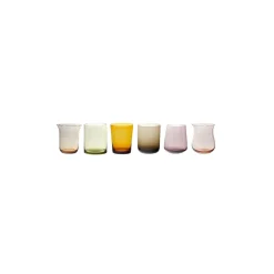 Bicchieri>Bitossi Home Set 6 Liquorini Forme Assortite Nuances Ambra/Rosa