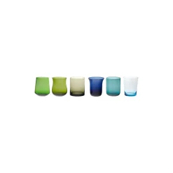 Bicchieri>Bitossi Home Set 6 Liquorini Forme Assortite Nuances Blu/Verde
