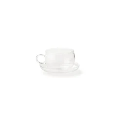 Tazze E Teiere>Bitossi Home Set 2 Tazze The C/Piatto Trasparente