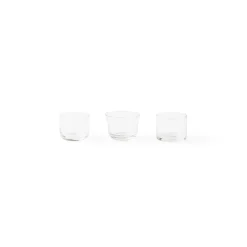 Accessori>Bitossi Home Set 3 Tea-Light Forme Assortite Trasparente